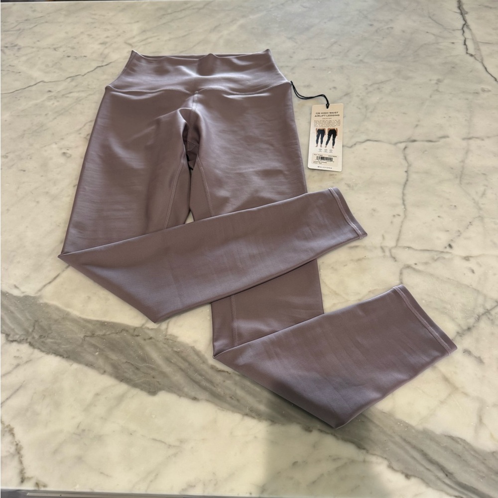 ALO Yoga High-Rise Leggings in Mauve Taupe